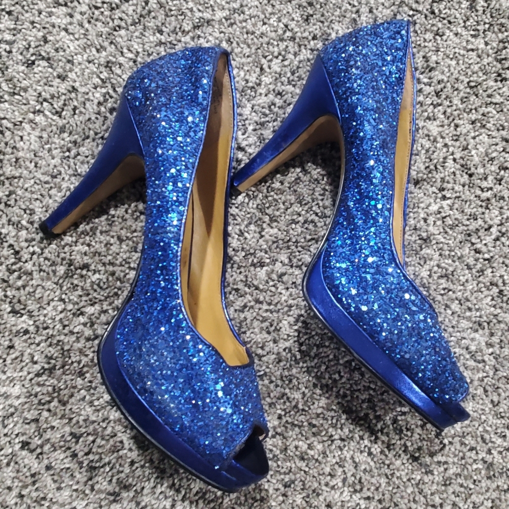 Nine west peep toe heels
